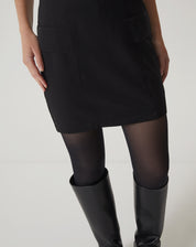 Vestido Curto Acinturado Alfaiataria - Preto