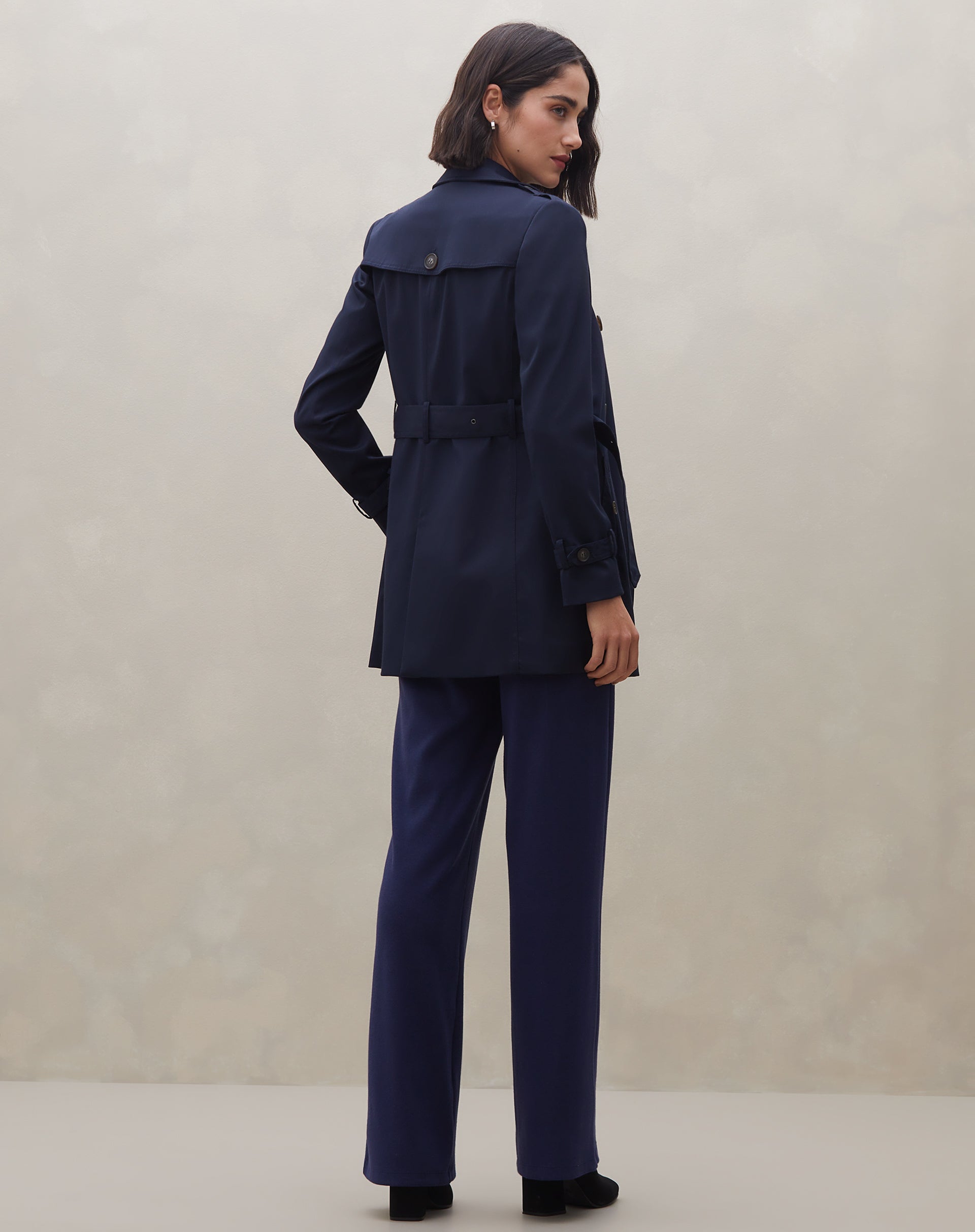 Trench Coat London Breeze - Azul Marinho
