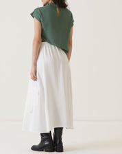 SAIA BOLSOS CARGO DE ALFAIATARIA - OFF-WHITE