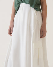 SAIA BOLSOS CARGO DE ALFAIATARIA - OFF-WHITE