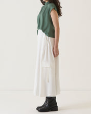 SAIA BOLSOS CARGO DE ALFAIATARIA - OFF-WHITE