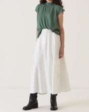 SAIA BOLSOS CARGO DE ALFAIATARIA - OFF-WHITE