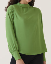 BLUSA MANGA LONGA BUFANTE - VERDE