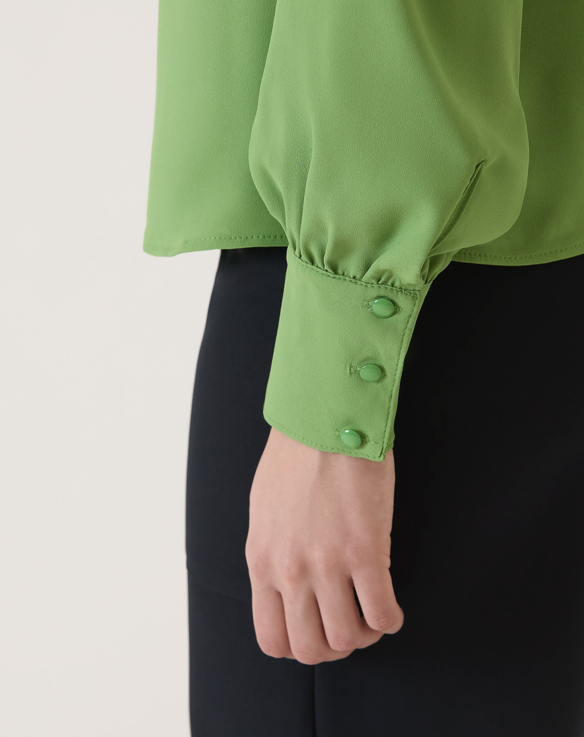 BLUSA MANGA LONGA BUFANTE - VERDE