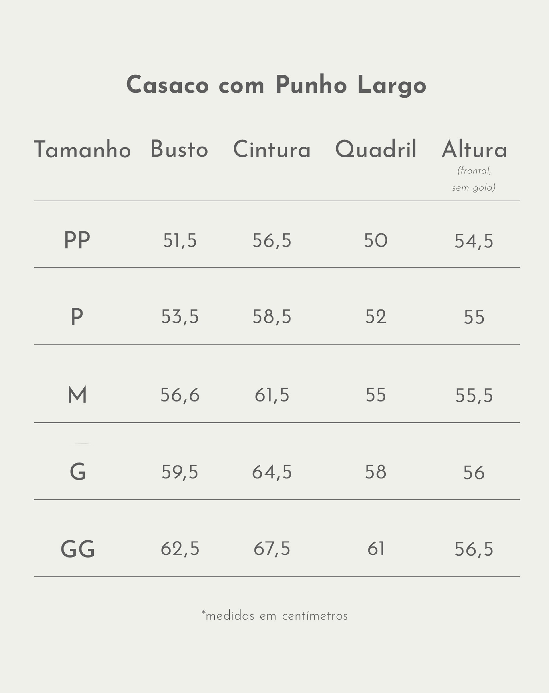 CASACO COM PUNHO LARGO - MARROM