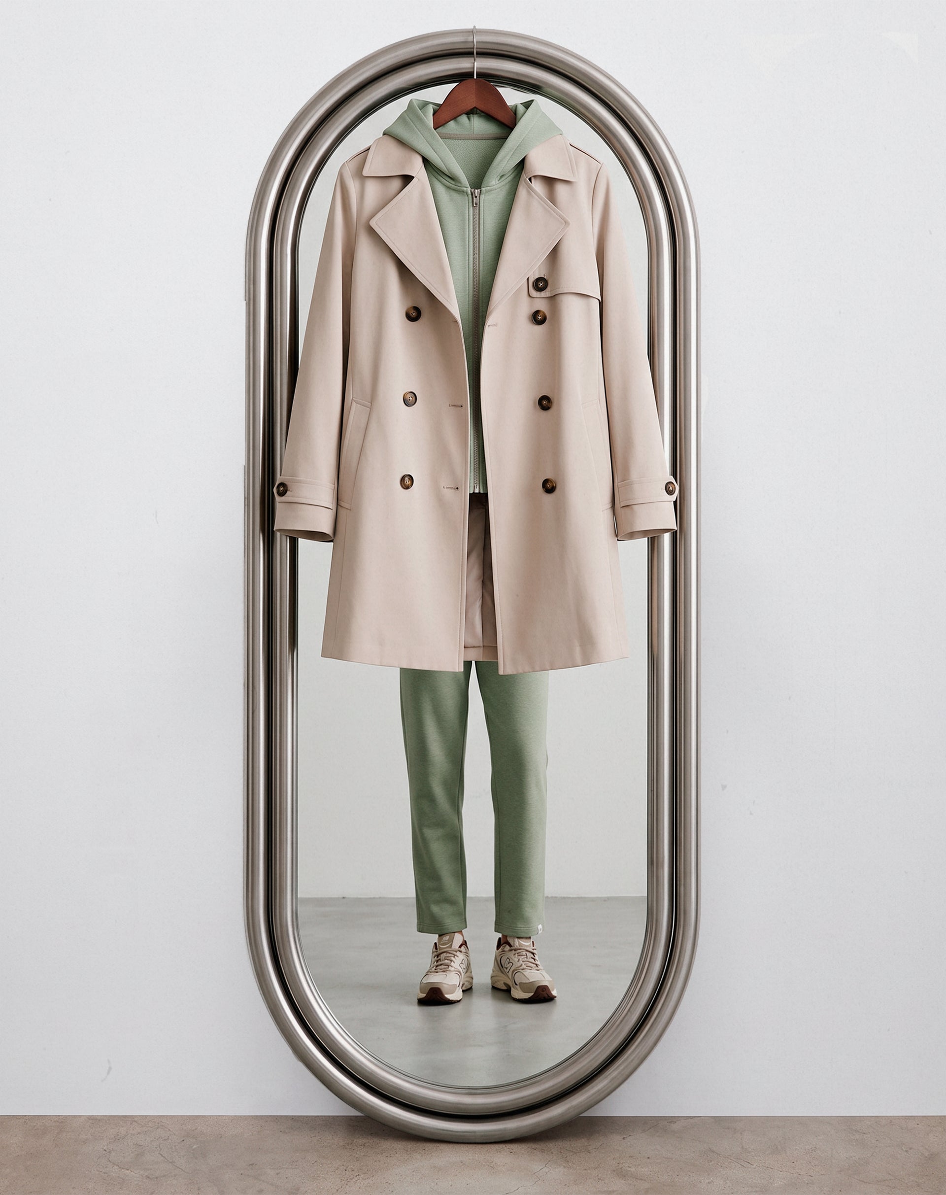 Trench Coat Curto - Bege