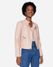 JAQUETA LEATHER SPECIAL - ROSA CLARO